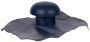 Chapeau ventilation à collerette d'étanchéité 40x33 mm incorporée gris ardoise CD7 Nicoll - Ø 75 mm